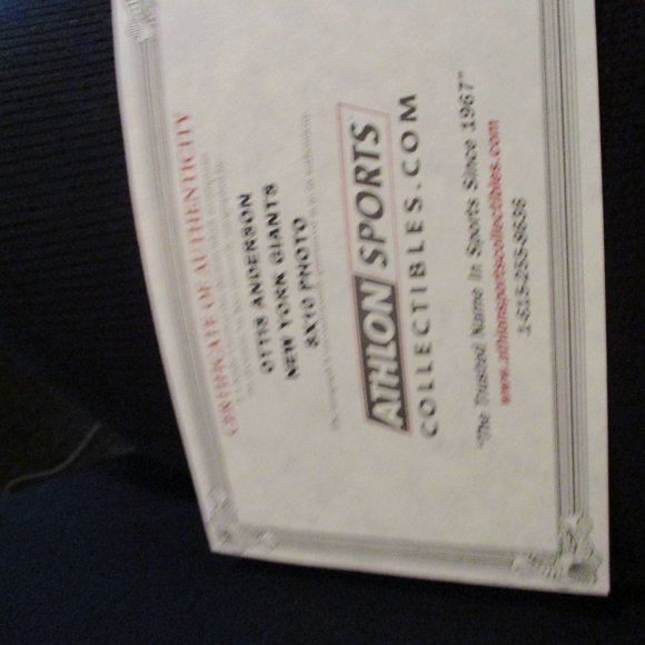 Athlon Sports Ottis Anderson Signed New York Giants 8x10 Photo Custom Framed - Picture 5 of 7